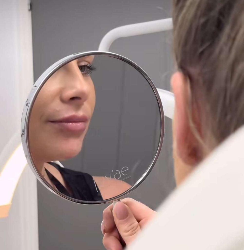 Client receiving cosmetic injectable treatment at Skin Craft Caboolture South clinic, symbolising confidence, care and craftsmanship.